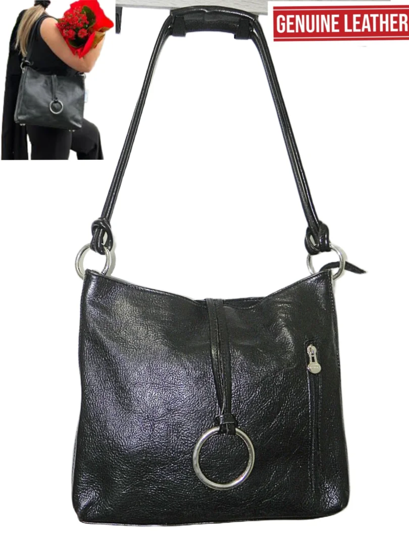 GENUINE LEATHER Made in Italy,kao nova kožna veća tašna