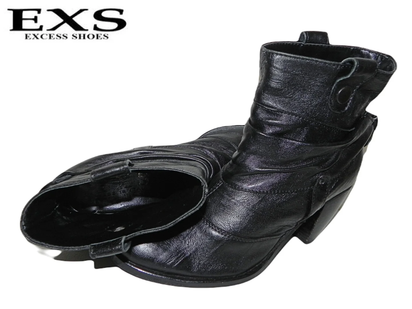 *EXS-Made in Italy*kožne kratke čizme-kaubojke br.37