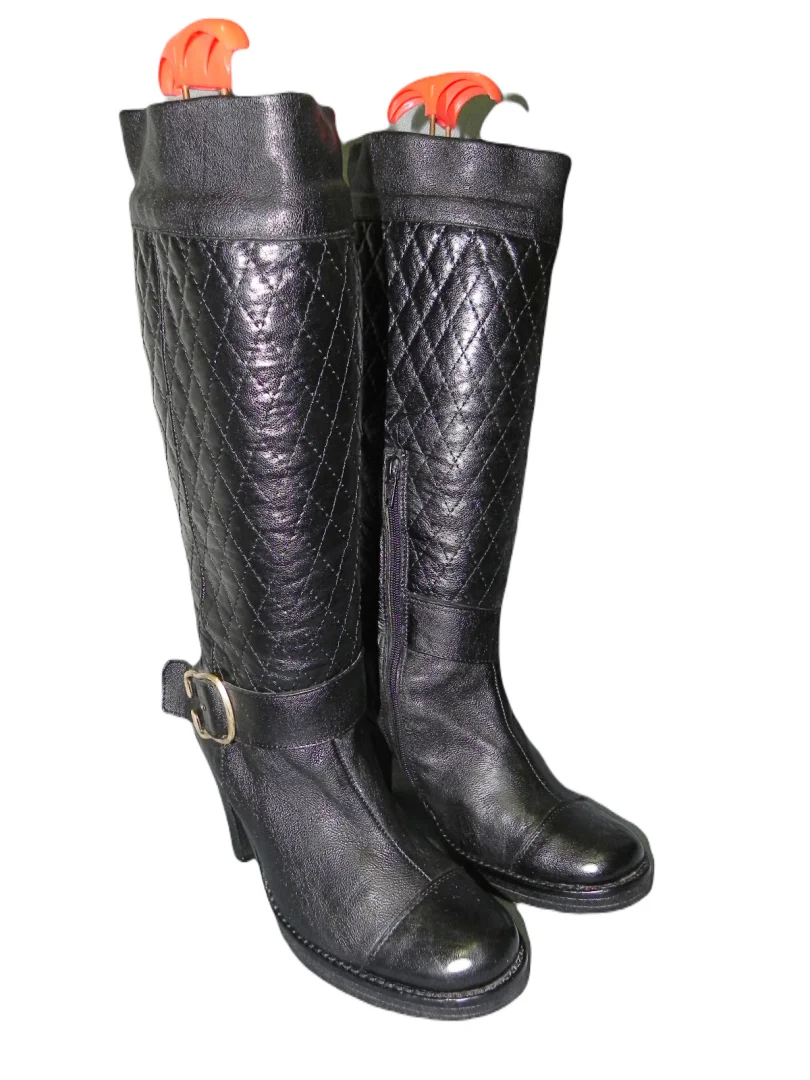 **LABRADOR-hand made**kožne duge na štiklu čizme br.37