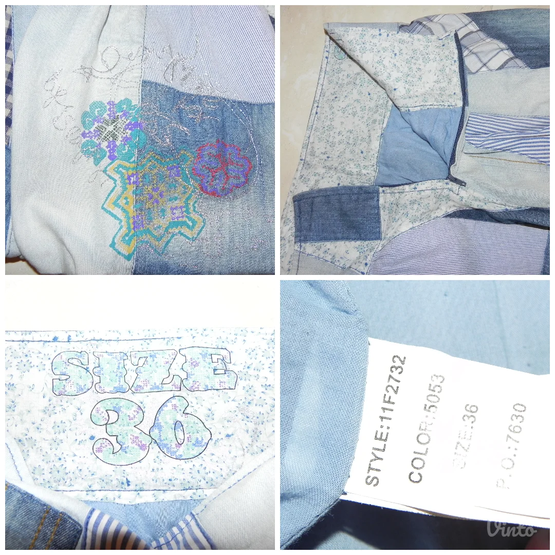 **DESIGUAL**balon mini suknja-teksas vel.36