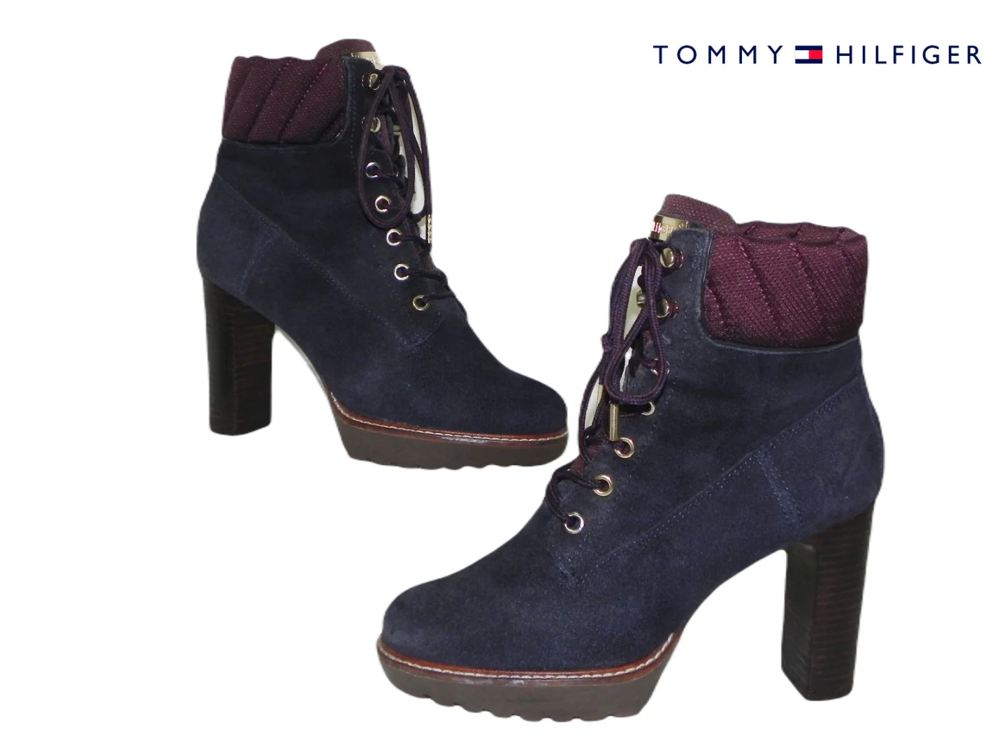 **TOMMY HILFIGER** kožne gležnjače-kratke čizme br.36