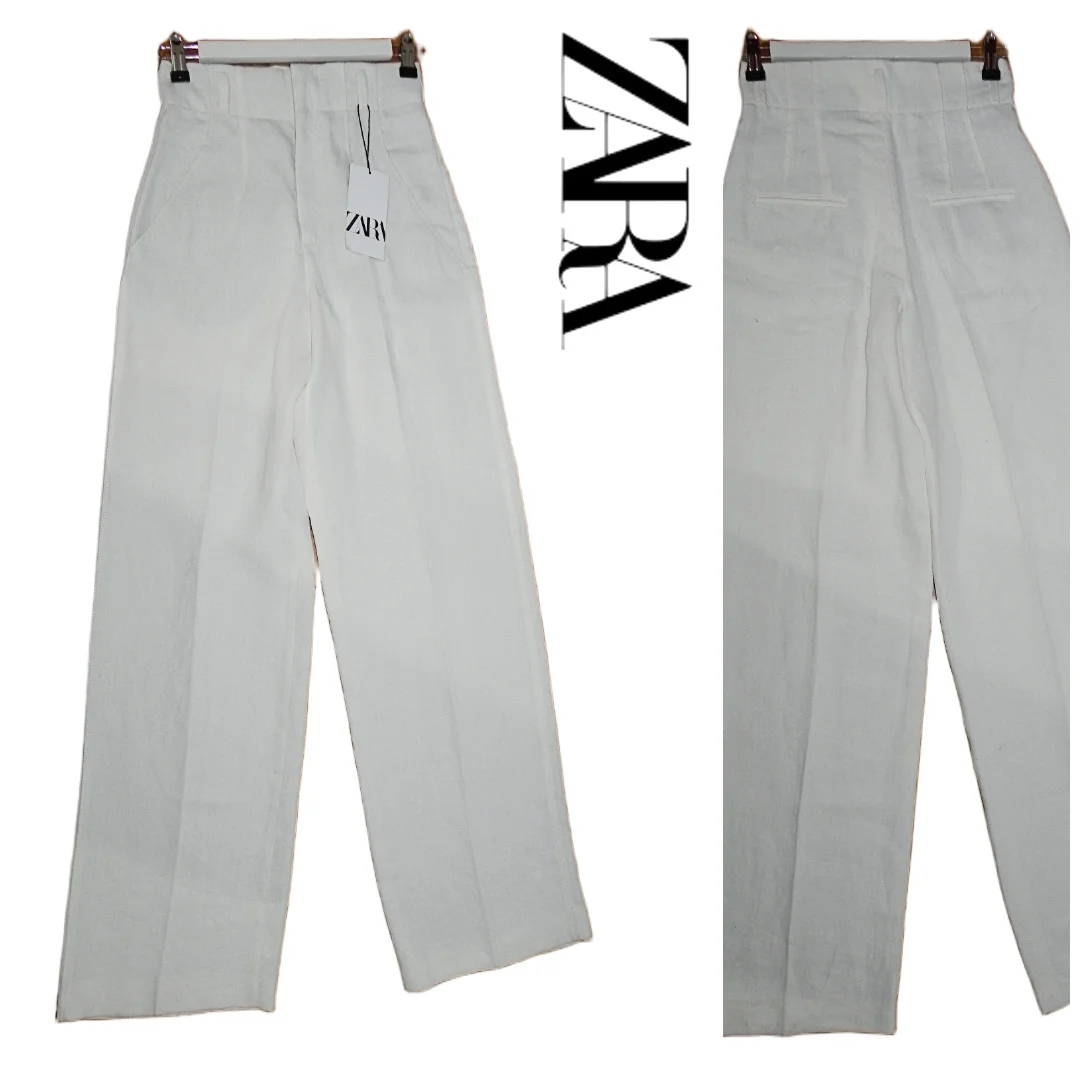 **ZARA** nove sa etiketom lanene pantalone vel.XS