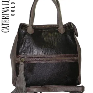 **CATERINA LUCCHI**kožna torba–čokoladno braon, Italija