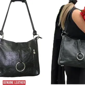 GENUINE LEATHER Made in Italy,kao nova kožna veća tašna