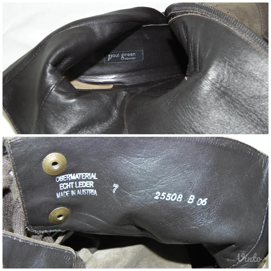 **PAUL GREEN**kožne NOVE kratke čizme br.40,5-41