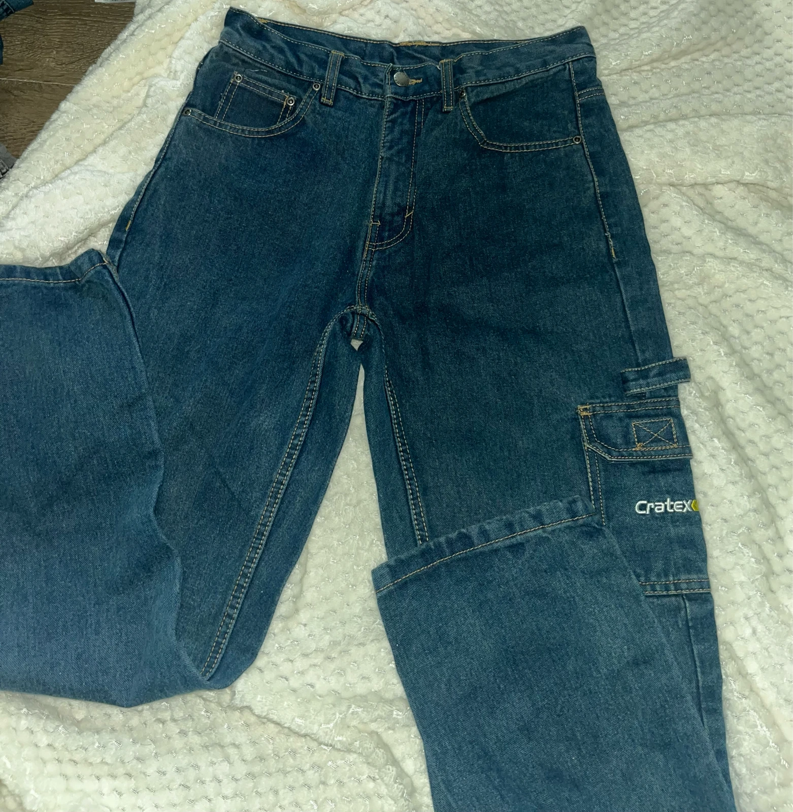 cratex plave teksas farmerke kargo stila