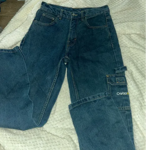 cratex plave teksas farmerke kargo stila