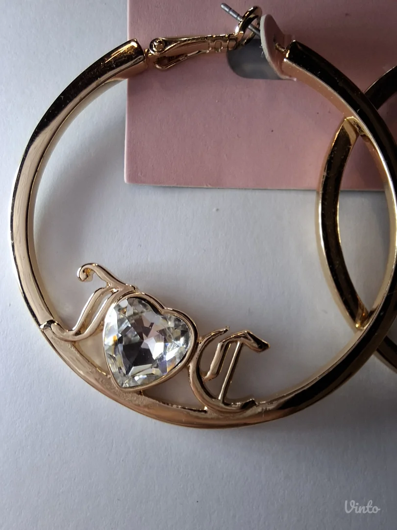 NOVE Juicy Couture zlatne hoop mindjuse
