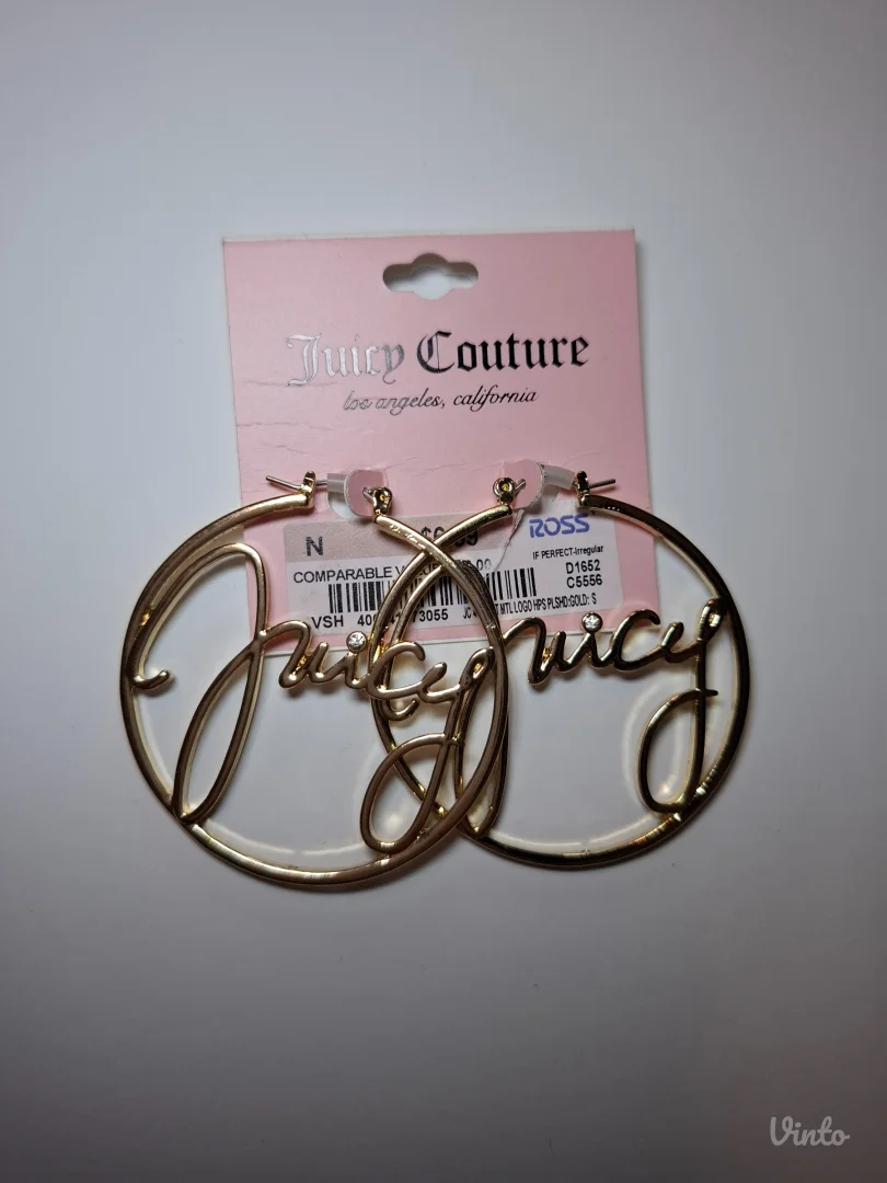NOVE Juicy Couture zlatne hoop mindjuse