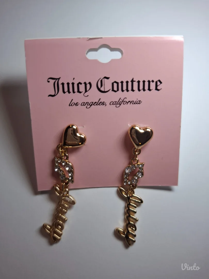 Nove original zlatne Juicy Couture kiss mindjuse