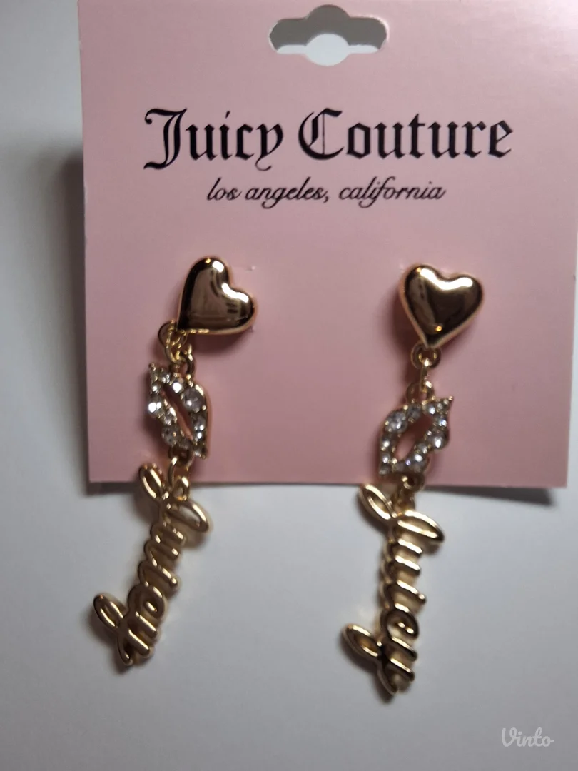 Nove original zlatne Juicy Couture kiss mindjuse