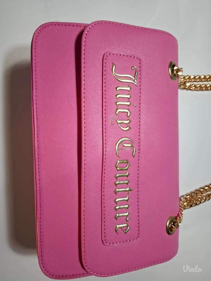 NOVA Juicy Couture Roze Torbica sa zlatnim lancem