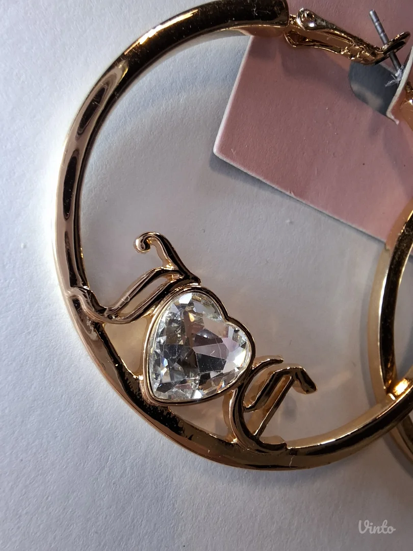 NOVE Juicy Couture zlatne hoop mindjuse