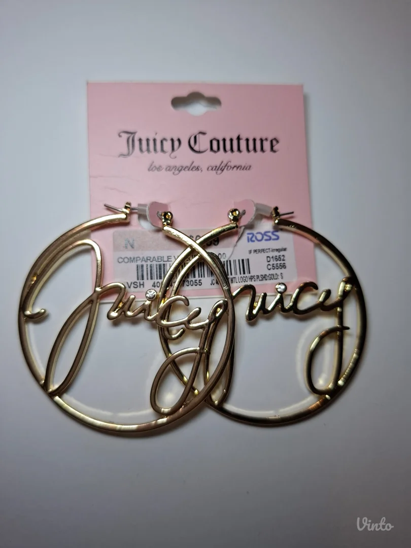 NOVE Juicy Couture zlatne hoop mindjuse