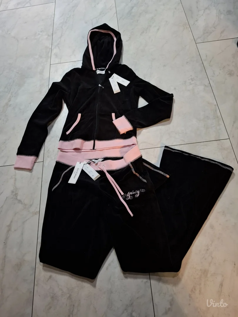 NOVA Juicy Couture roze/crna trenerka set S/36