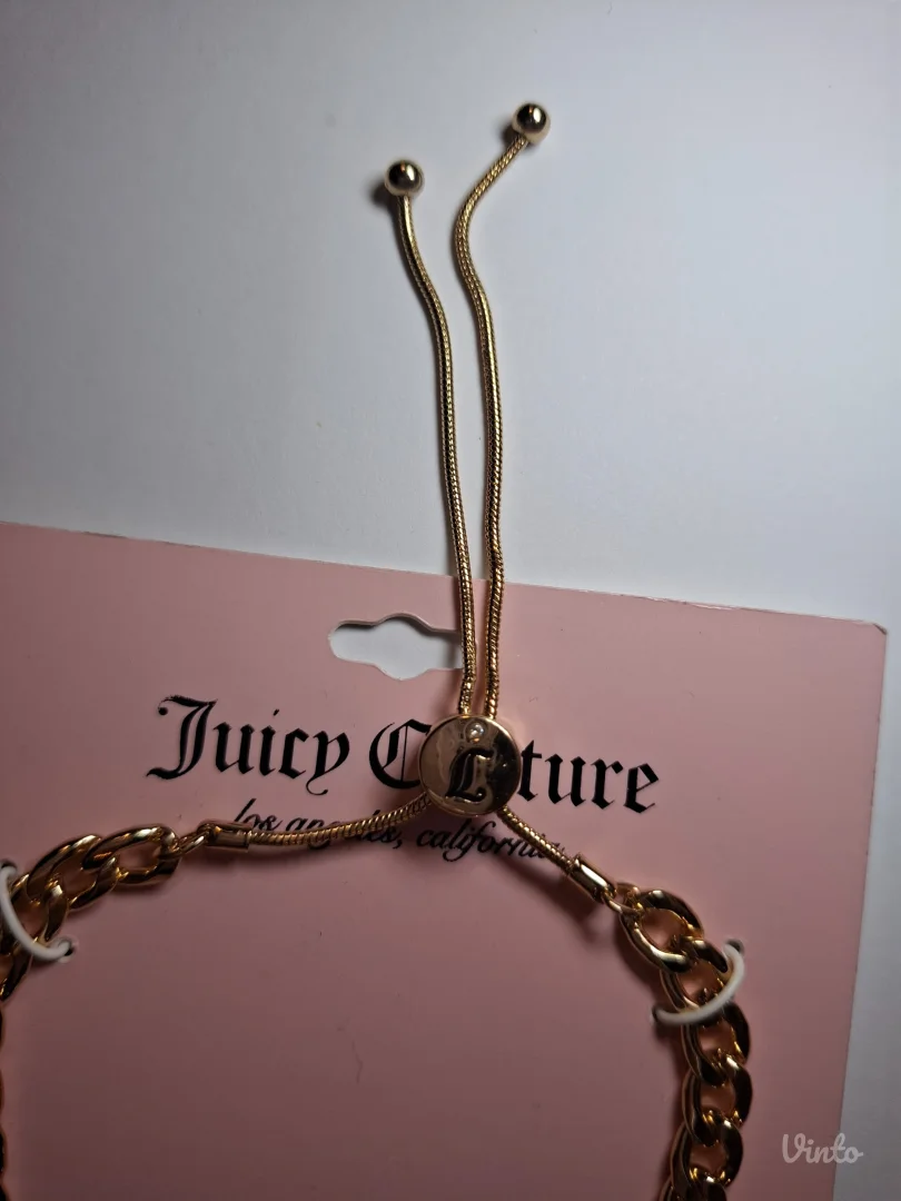 Nova zlatna Juicy Couture narukvica sa cirkonima