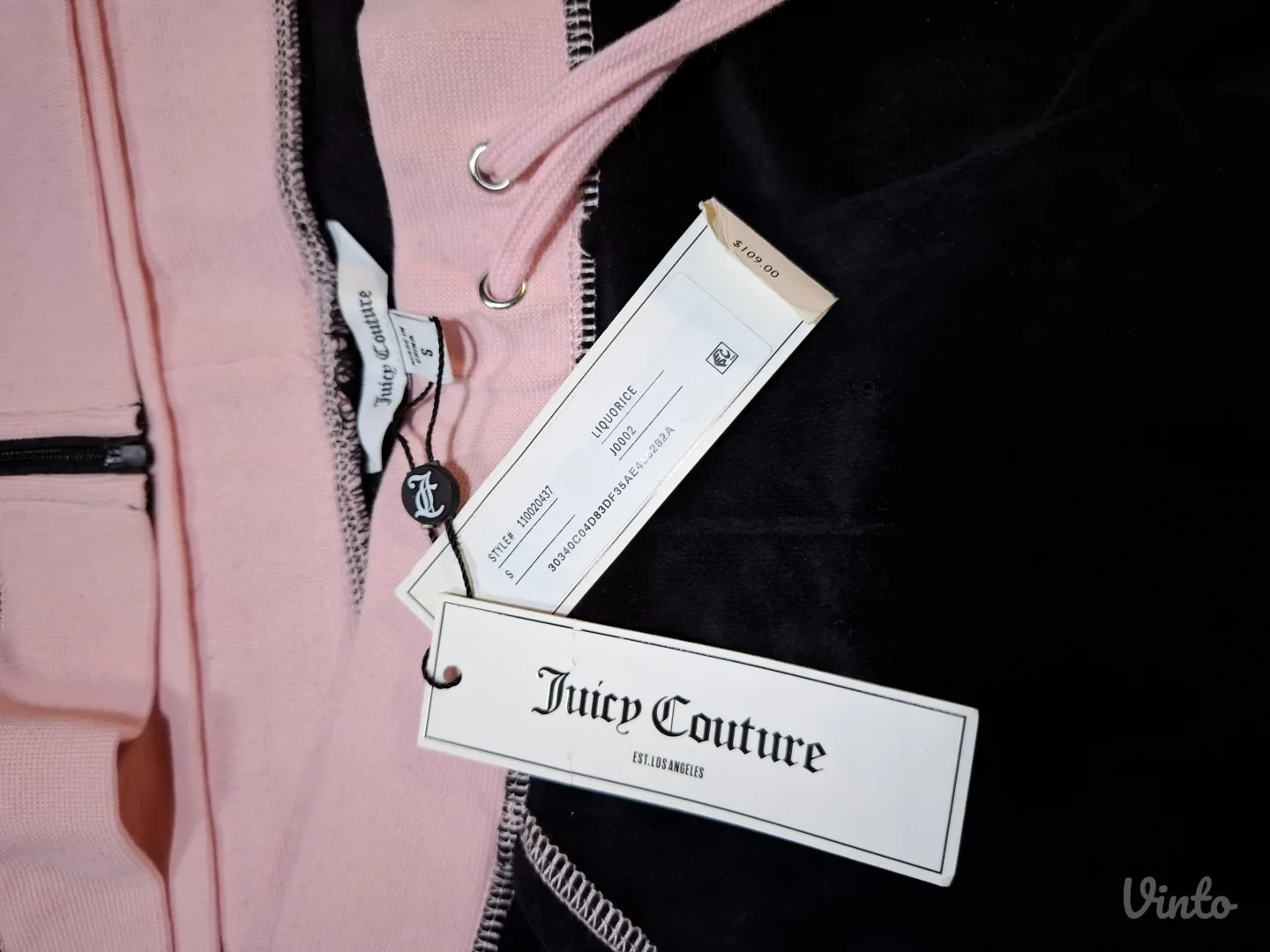 NOVA Juicy Couture roze/crna trenerka set S/36