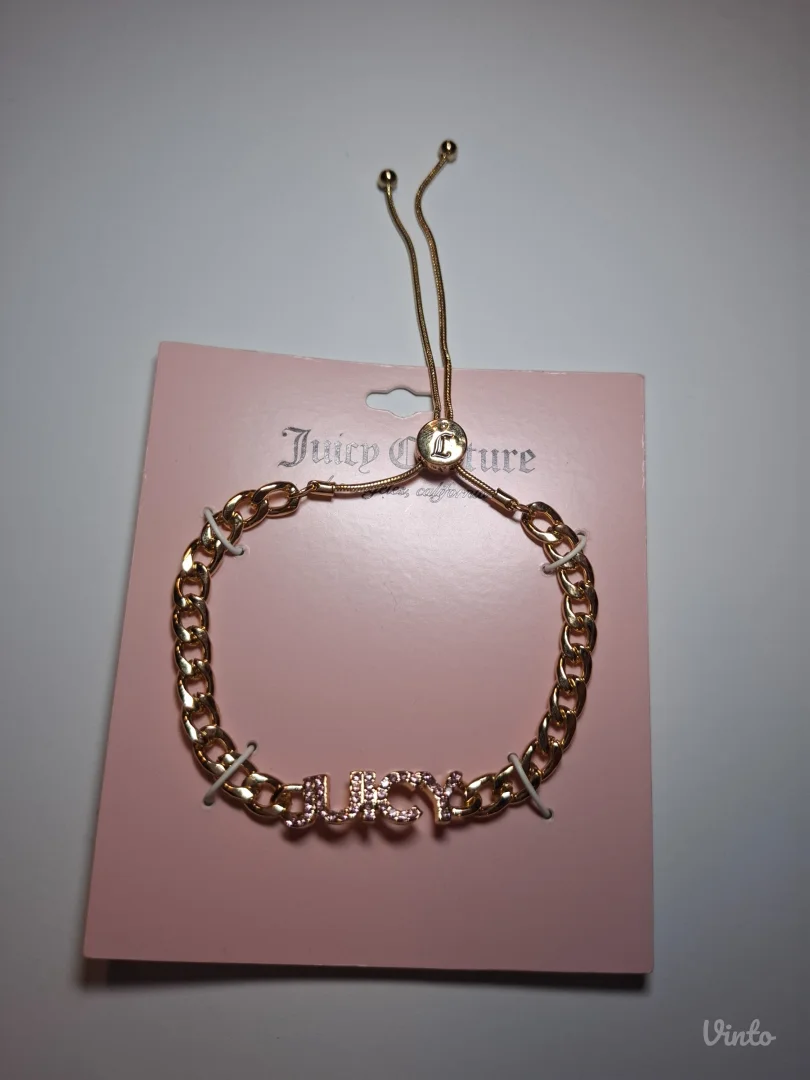 Nova zlatna Juicy Couture narukvica sa cirkonima