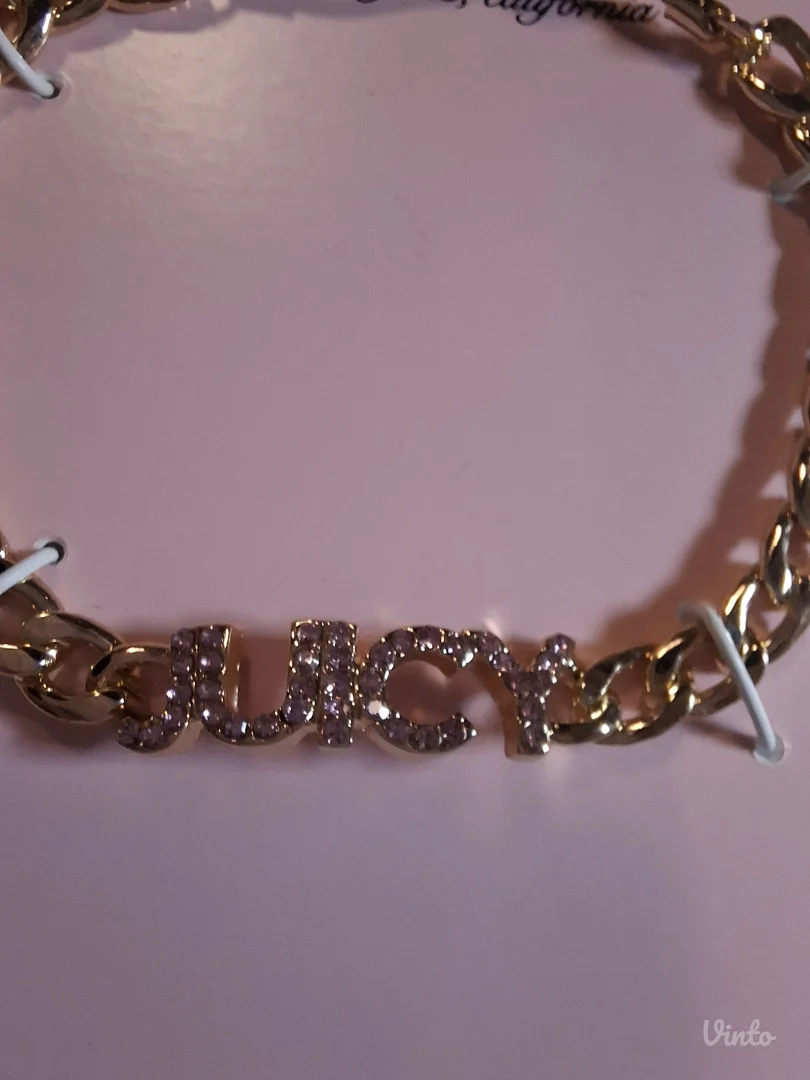 Nova zlatna Juicy Couture narukvica sa cirkonima