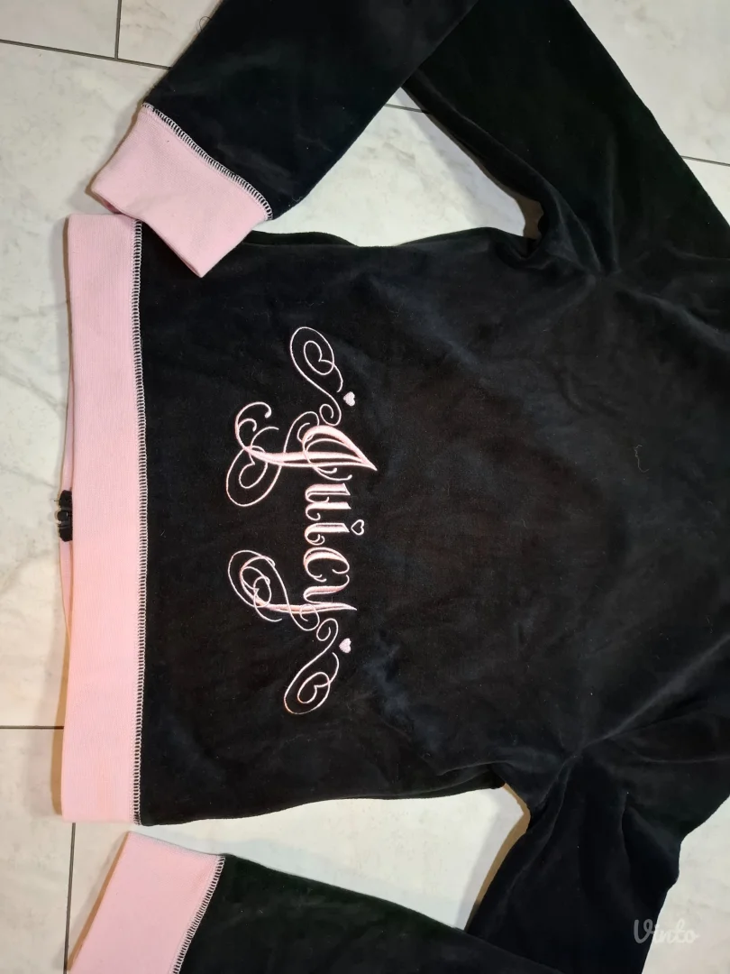 NOVA Juicy Couture roze/crna trenerka set S/36