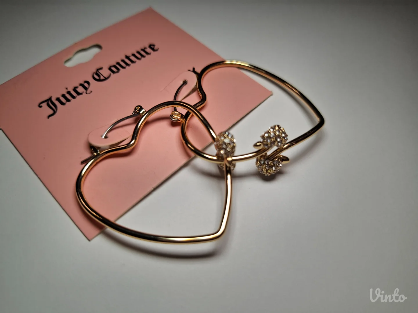 Nove zlatne Juicy Couture srce cherry mindjuse