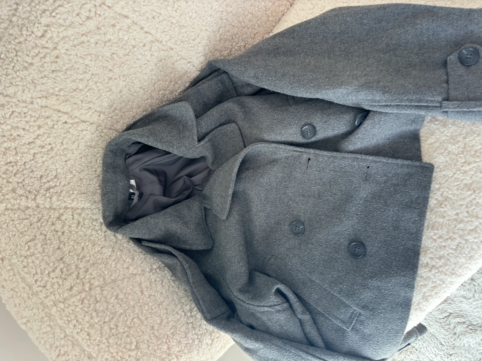 H&M sivi kaput