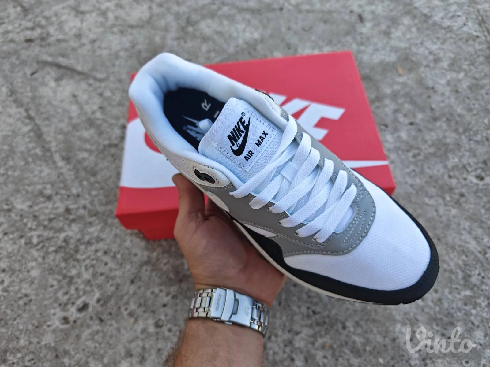 Nike Air Max 1 Wolf Grey Black