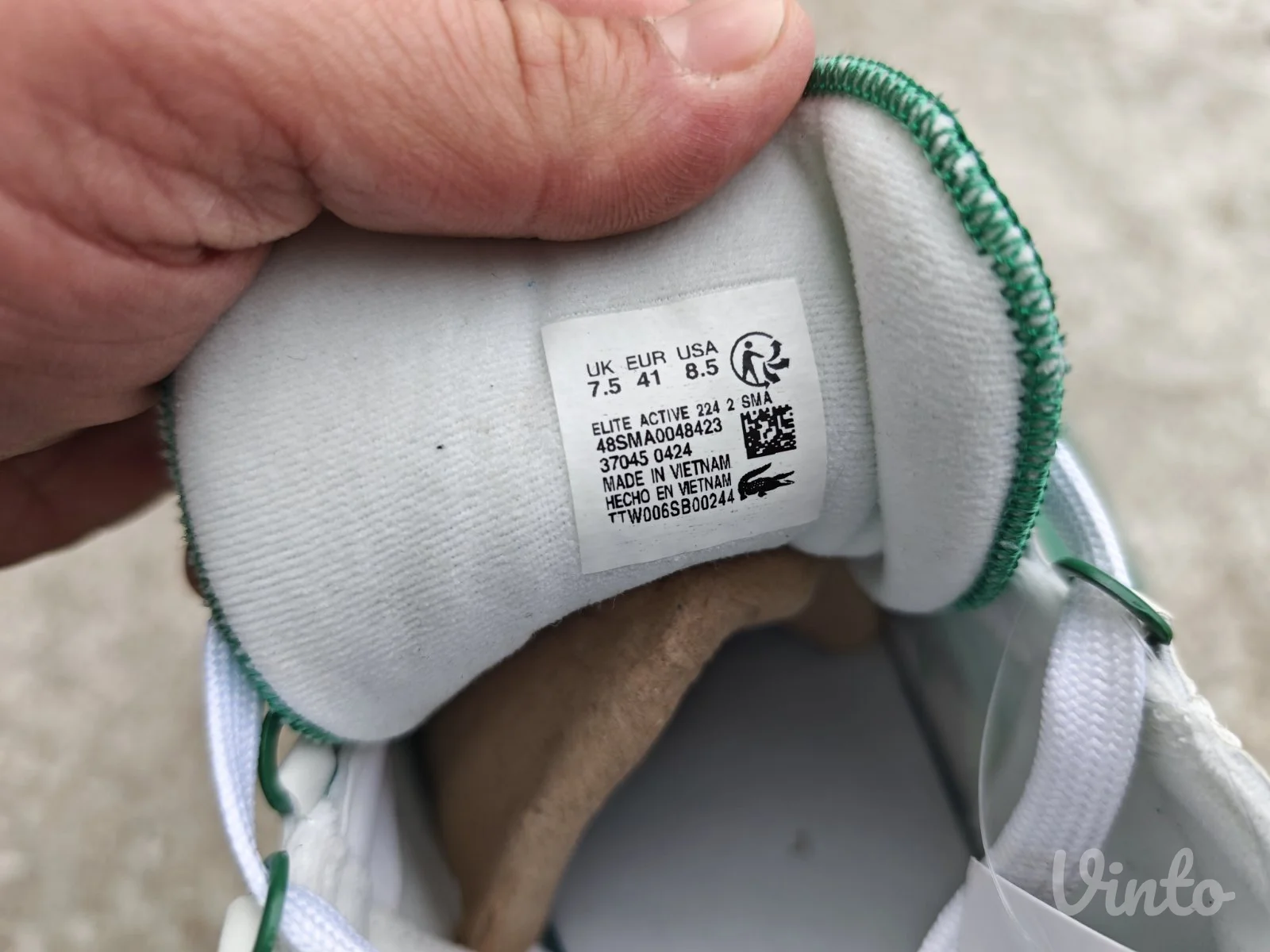 Lacoste Elite Active Green Silver