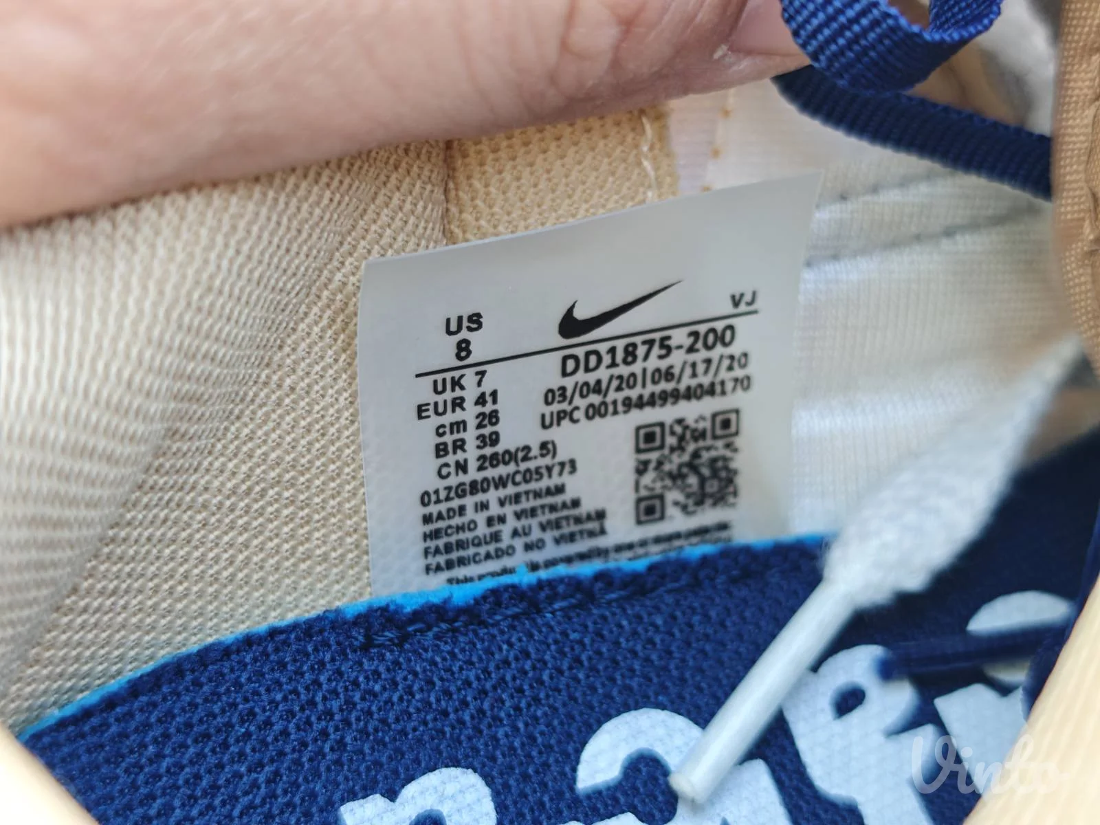 Nike Vaporwaffle Sacai Sesame Blue Void