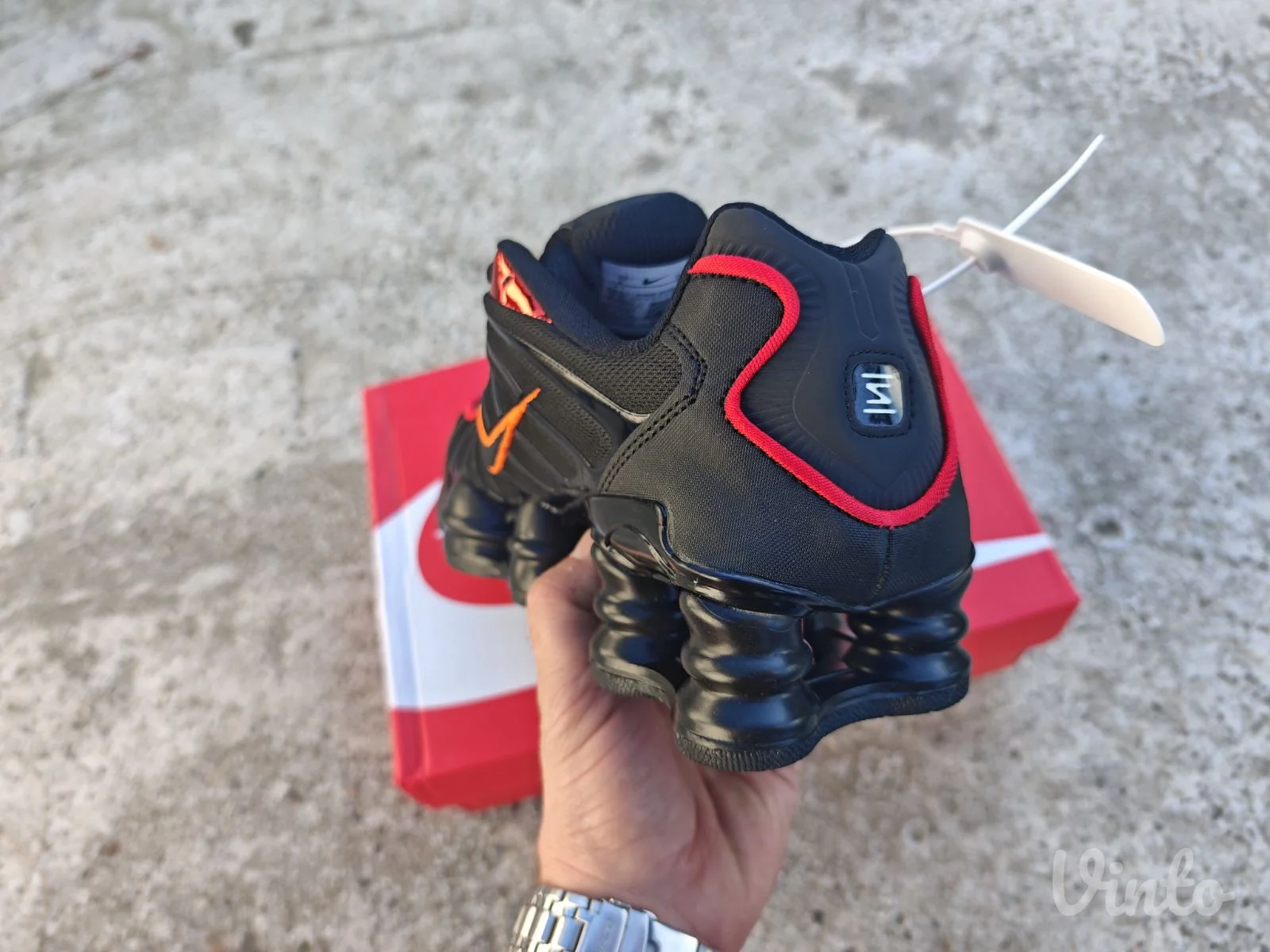 Nike Shox TL Black Orange Red