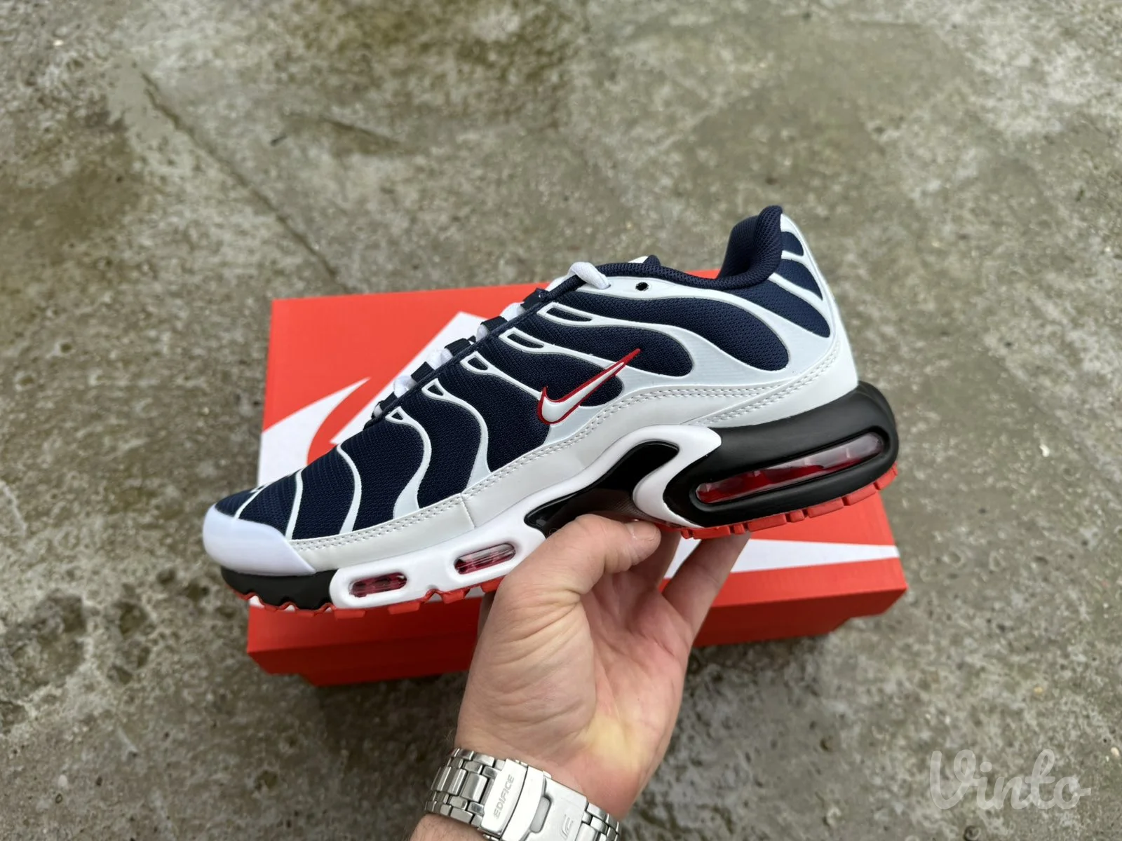 Nike Air Max Plus TN Black White Red New
