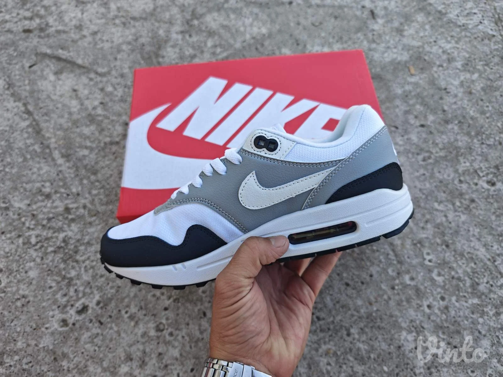 Nike Air Max 1 Wolf Grey Black