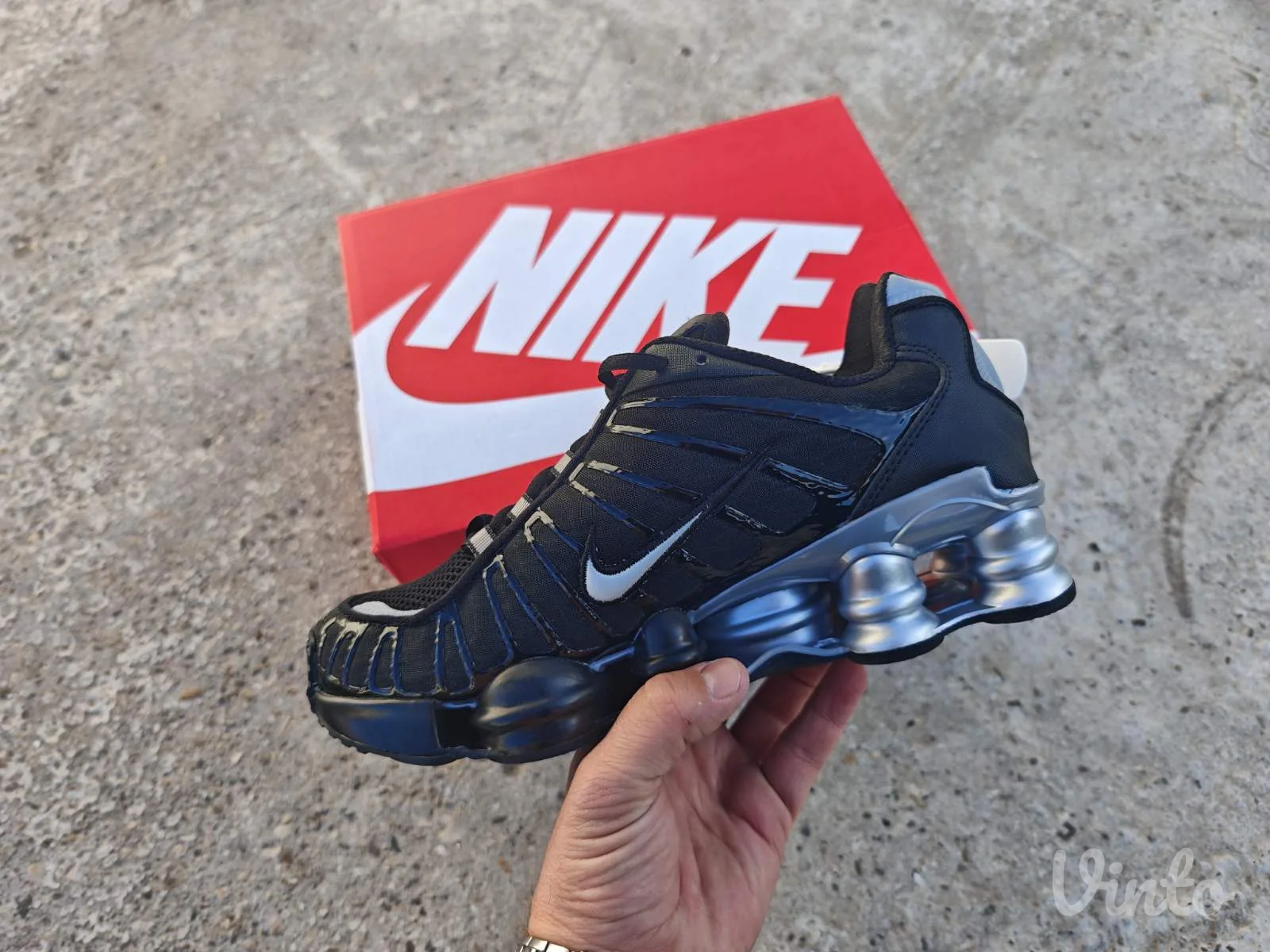Nike Shox TL Black Silver