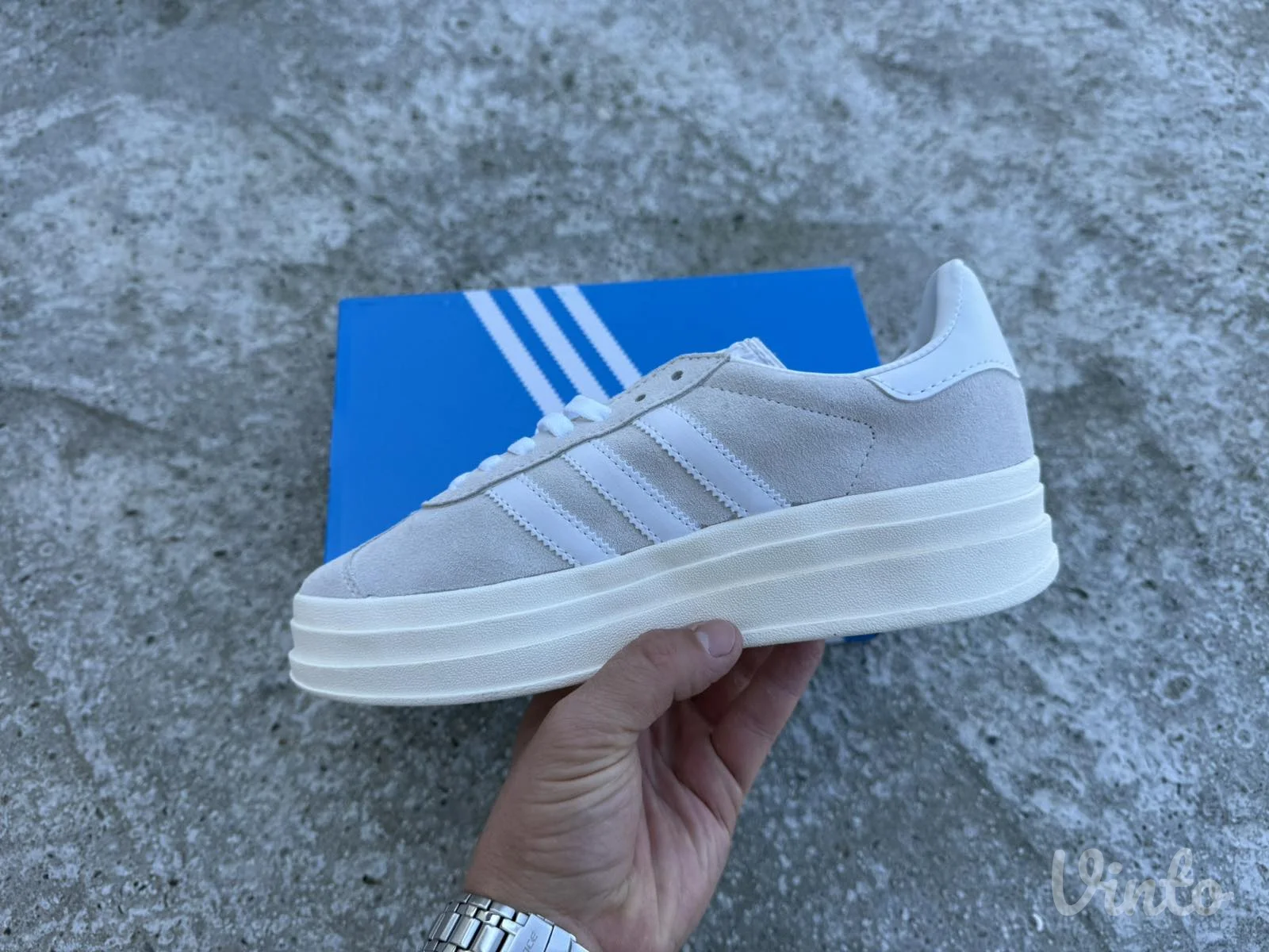 Adidas Gazelle Bold White Grey