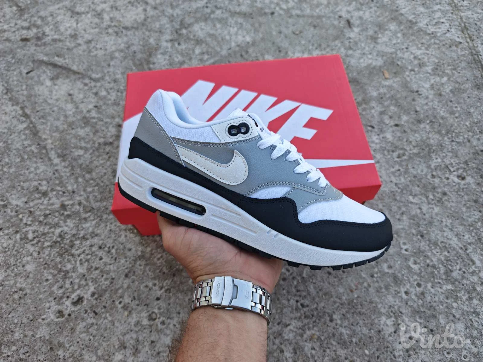 Nike Air Max 1 Wolf Grey Black