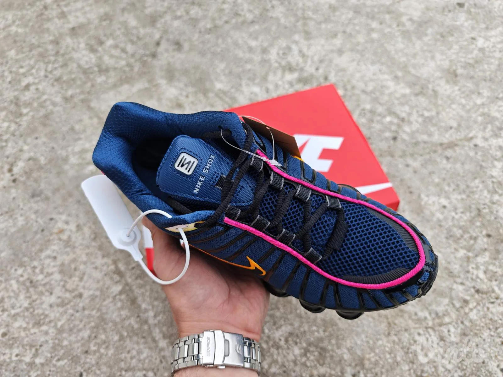 Nike Shox TL Dark Blue Orange