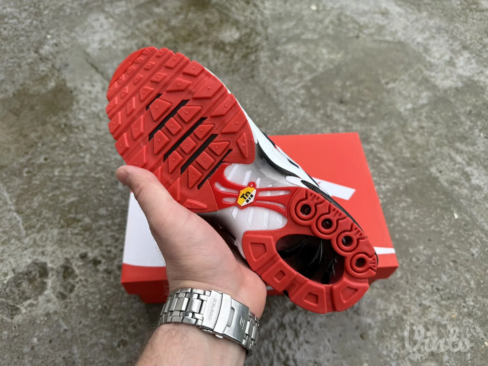 Nike Air Max Plus TN Black White Red New