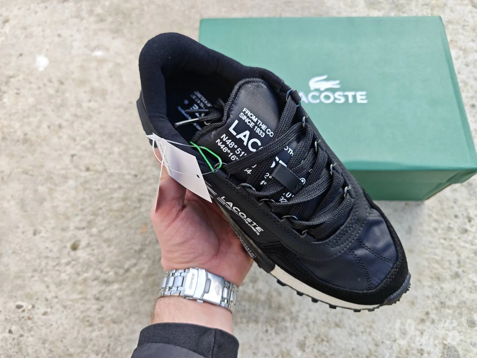 Lacoste Elite Active Black White