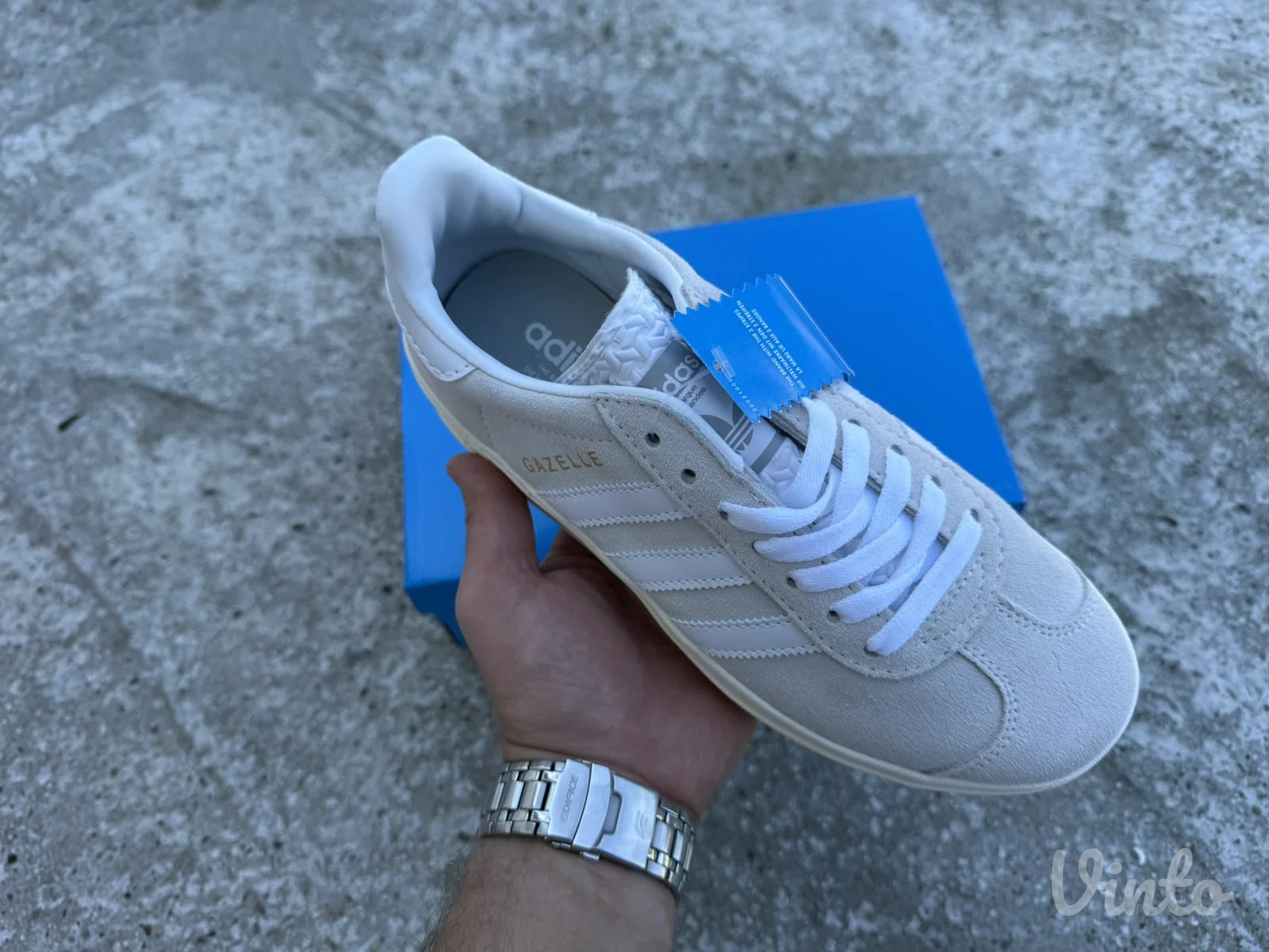Adidas Gazelle Bold White Grey