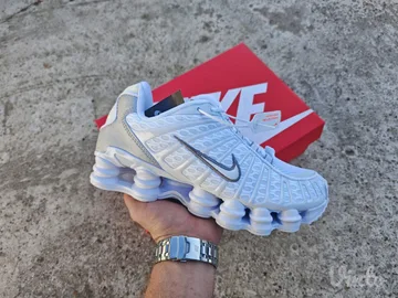 Nike Shox TL White Metallic Silver Max Orange
