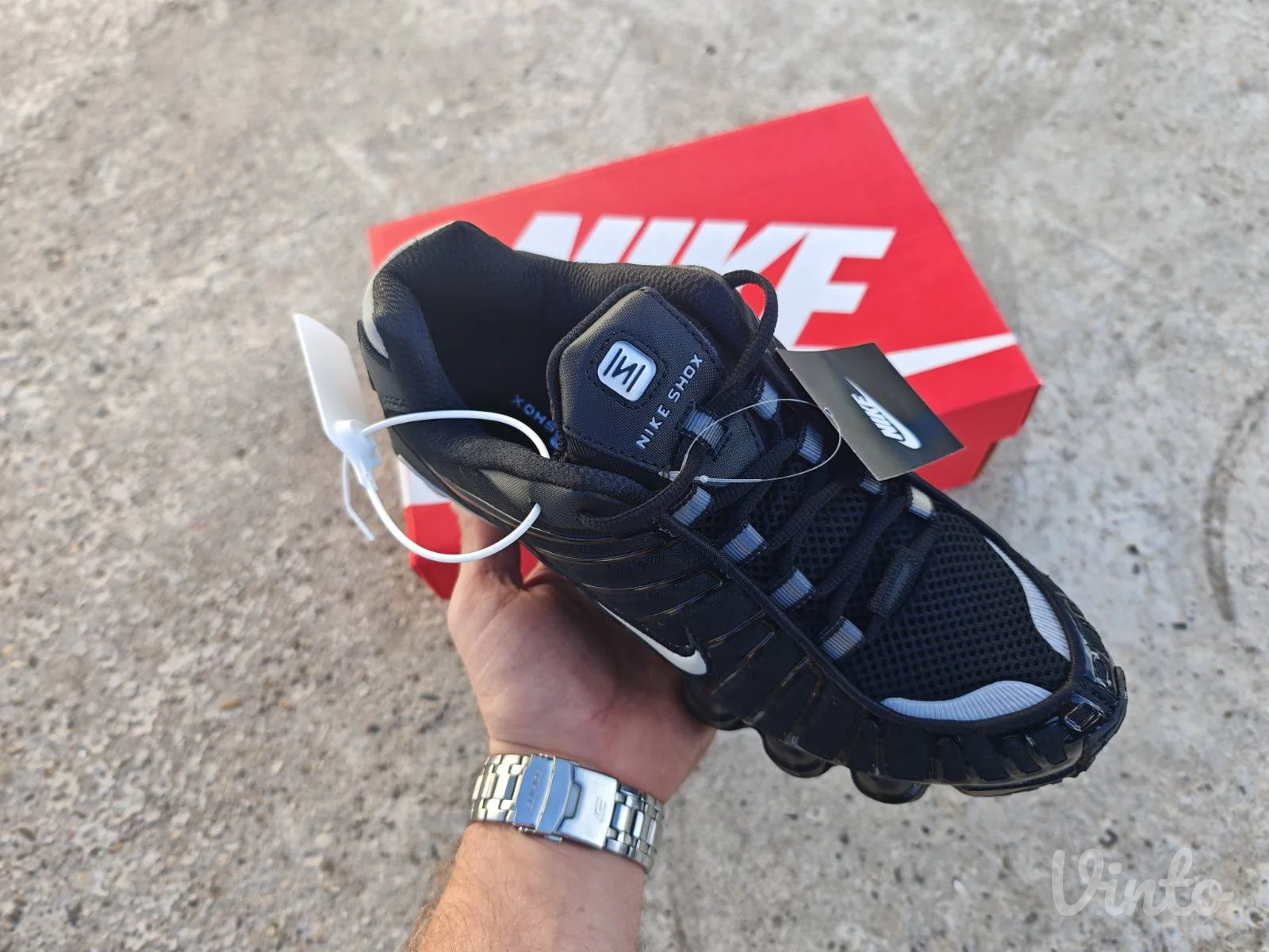 Nike Shox TL Black Silver