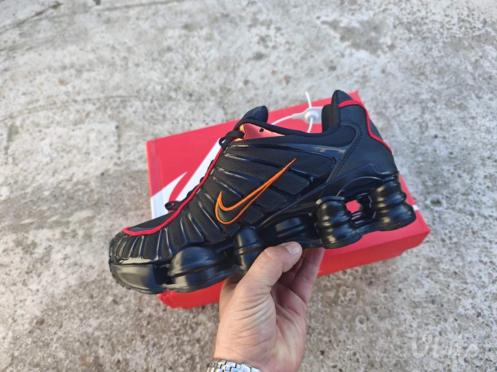 Nike Shox TL Black Orange Red