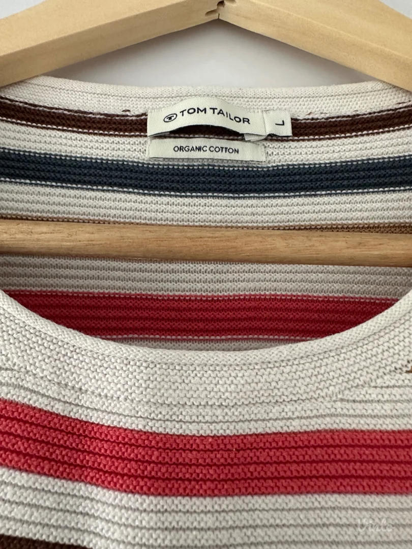 Tom Tailor prugasti pamučni džemper (L) – Kao nov