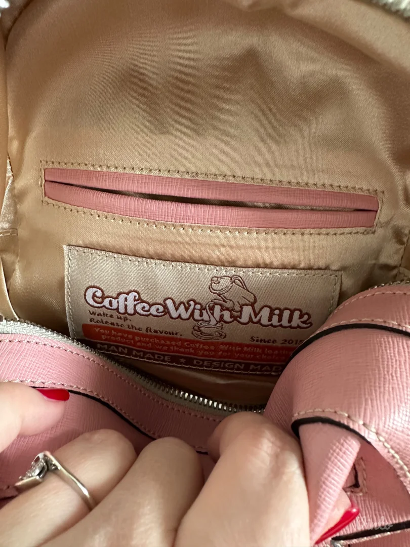 Coffee With Milk (The Manual Co.) kožni ranac – Roze – Kao nov