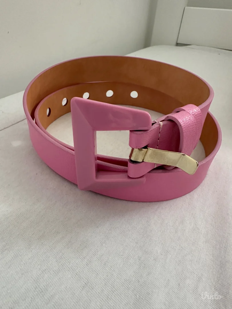 MONA kožni kaiš u ciklama boji (100 cm) – Novo