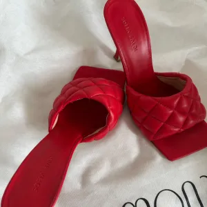 Sofia Baldi crvene kožne papuče (Square Toe) – Kao nove