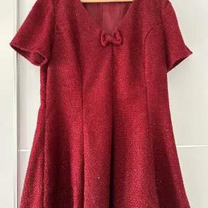 Naslov: Sinsay bordo haljina od tvida (XL) – Nošena jednom