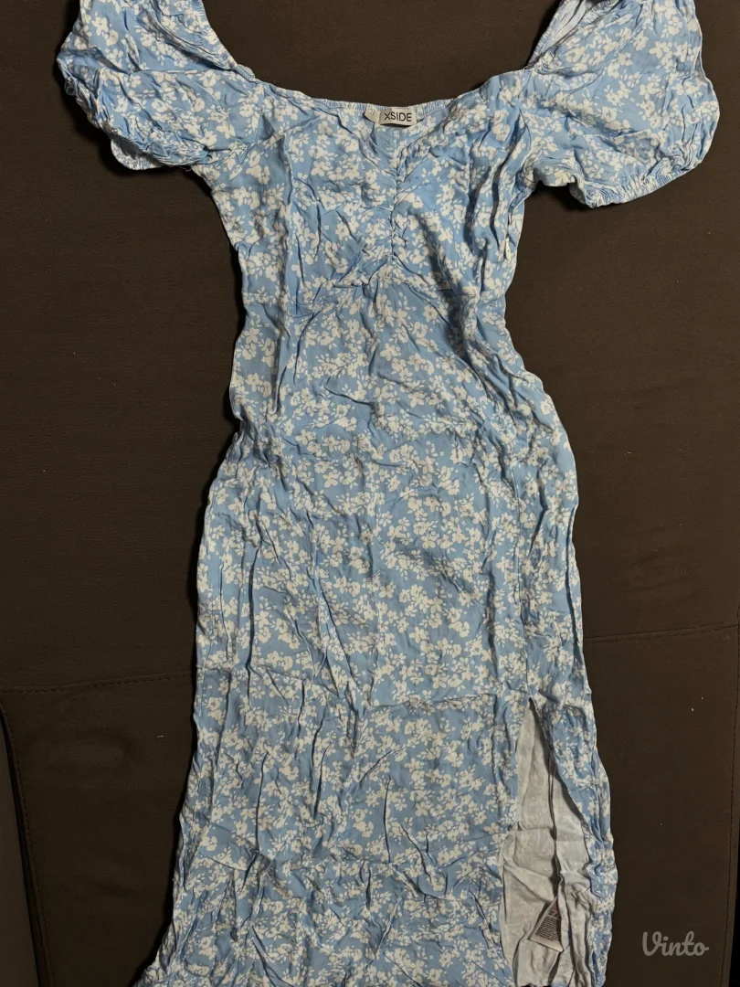 XSIDE cvetna letnja haljina sa šlicem