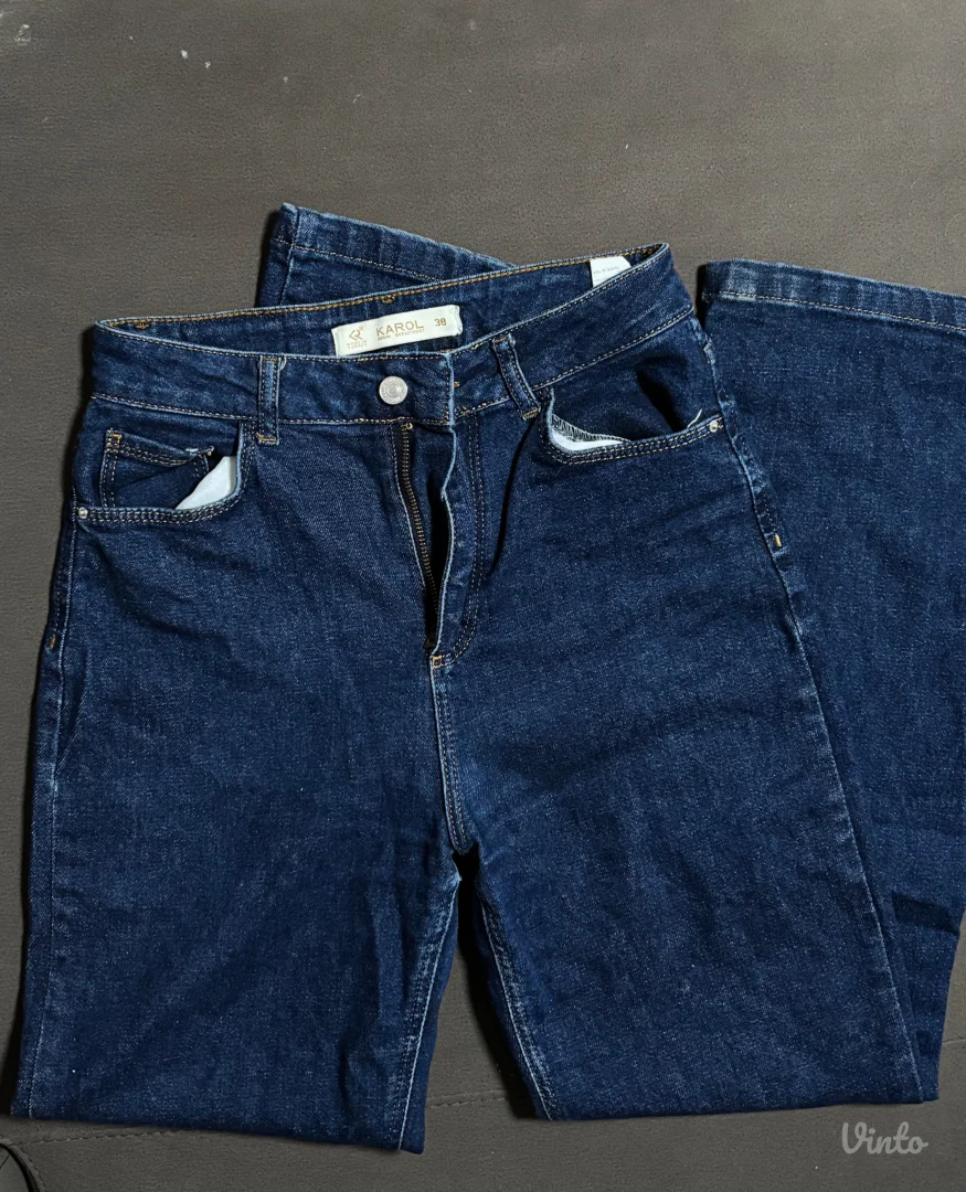 Karol tamnoplave farmerke – Dubok struk (38)