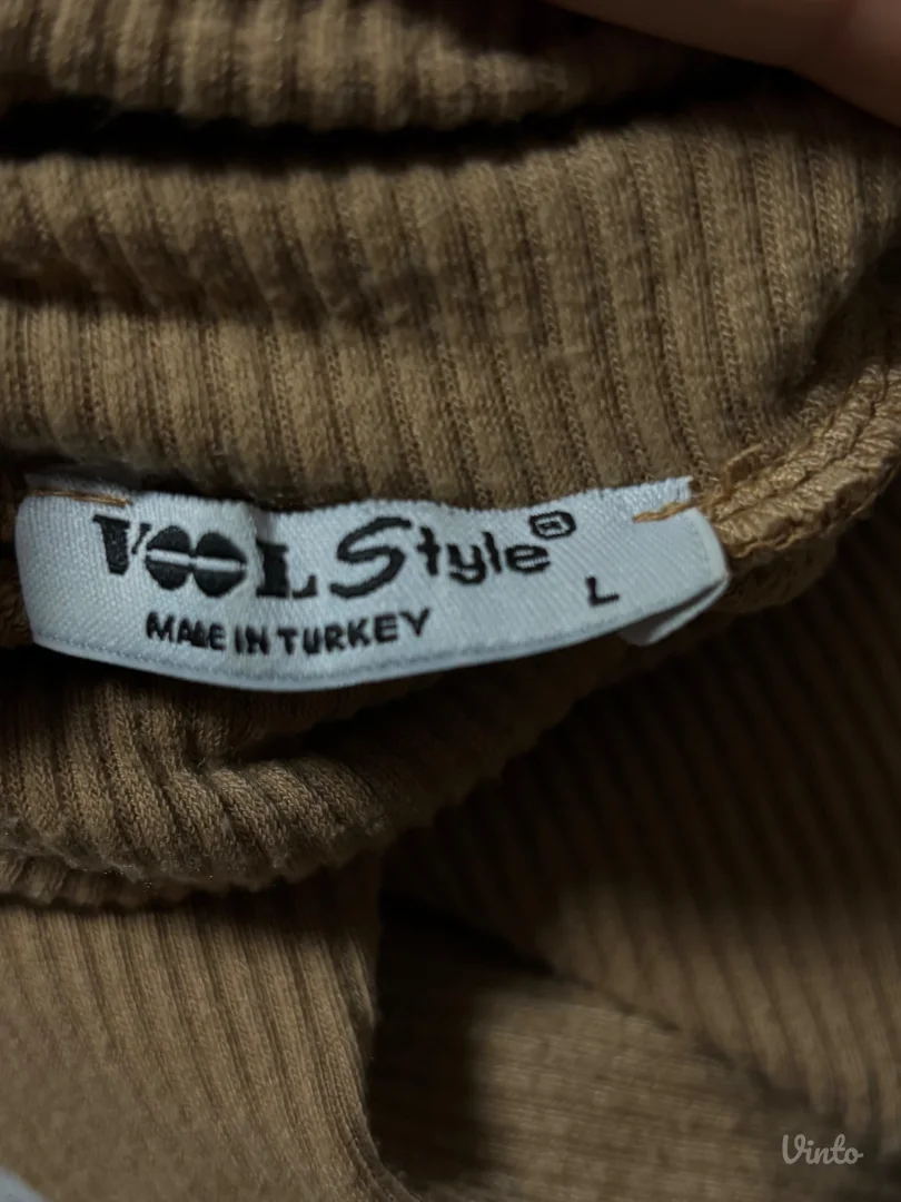 Vool Style bež crop rolka